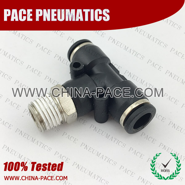 PLL,Pneumatic Fittings with npt and bspt thread, Air Fittings, one touch tube fittings, Pneumatic Fitting, Nickel Plated Brass Push in Fittings